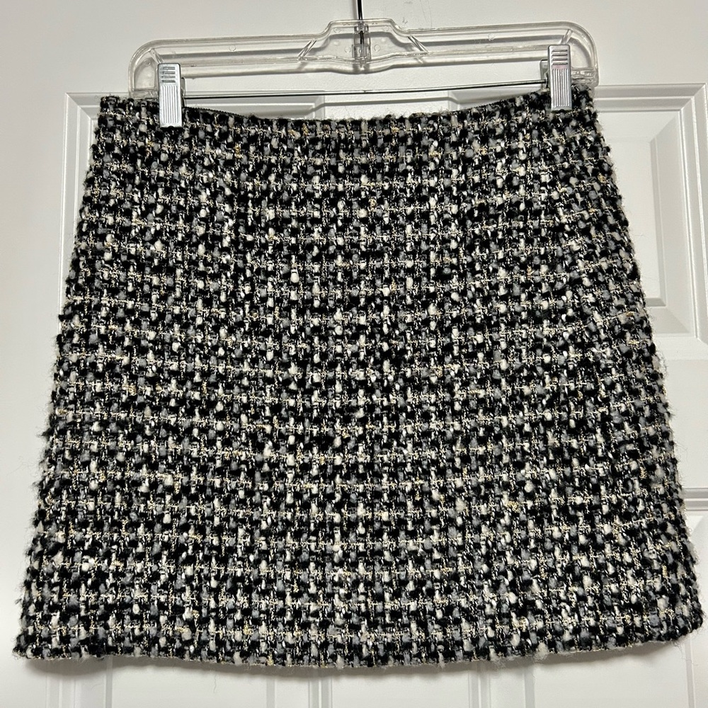 JCrew mini tweed skirt